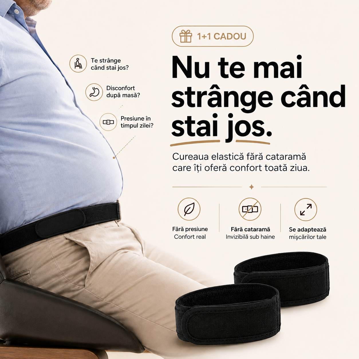 FlexBelt™ - Curea elastică fără cataramă (1+1 CADOU)
