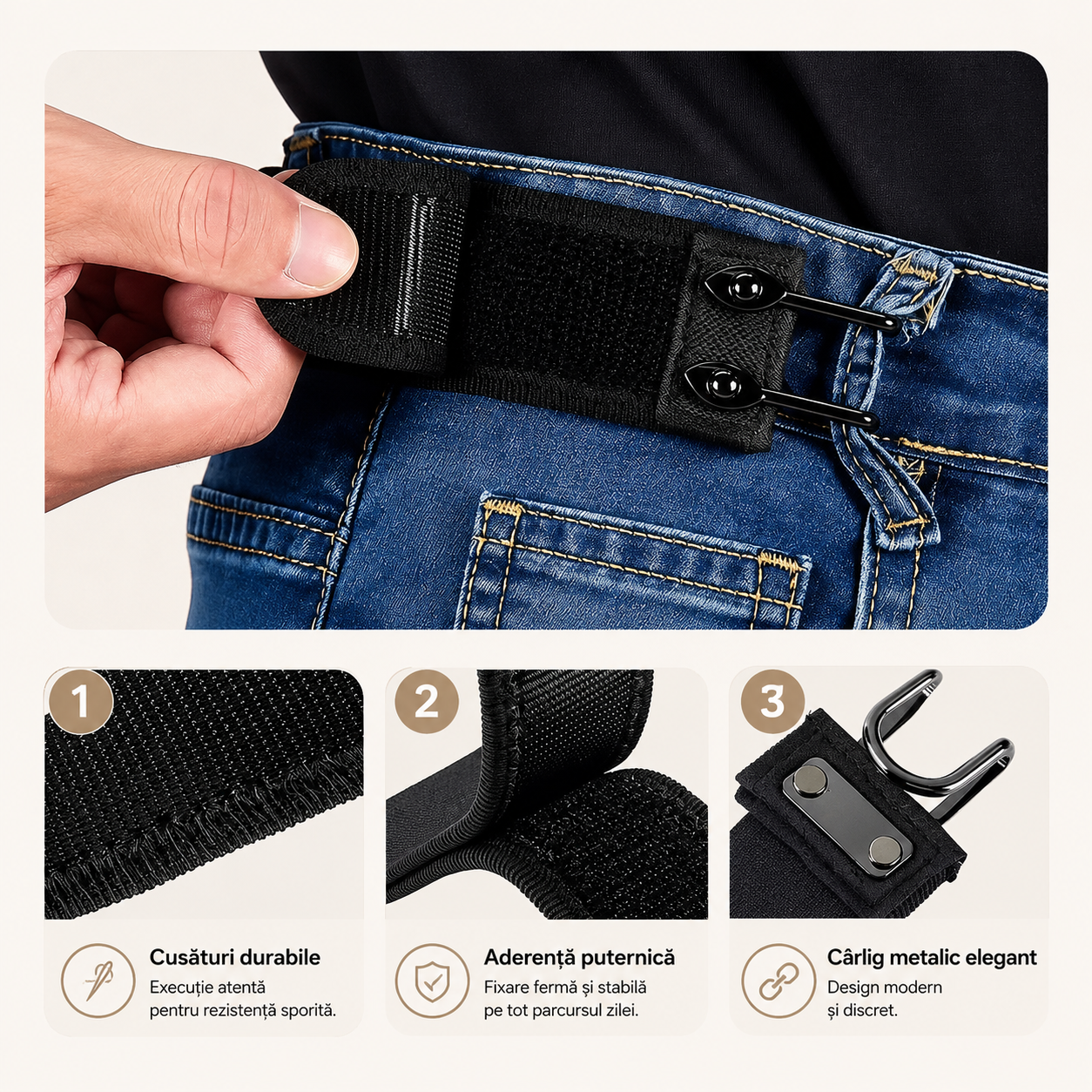FlexBelt™ - Curea elastică fără cataramă (1+1 CADOU)