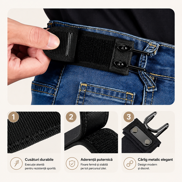 FlexBelt™ - Curea elastică fără cataramă (1+1 CADOU)
