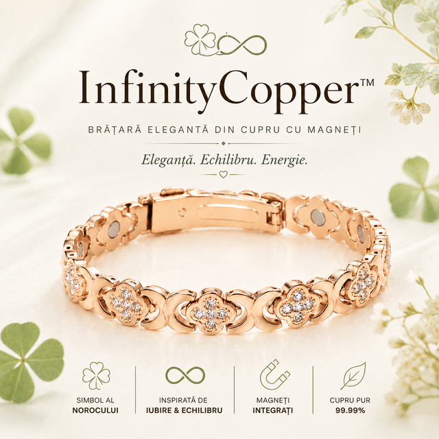 InfinityCopper™ – Brățară din cupru pentru echilibru și stare de bine