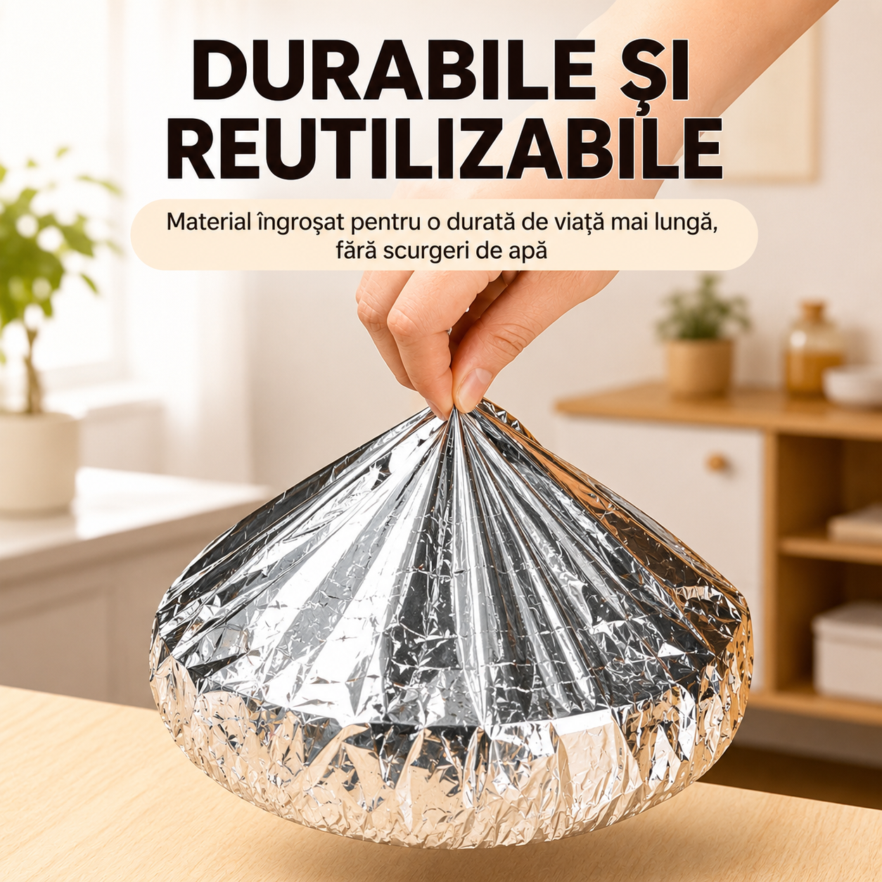 Capace termoizolante reutilizabile din aluminiu