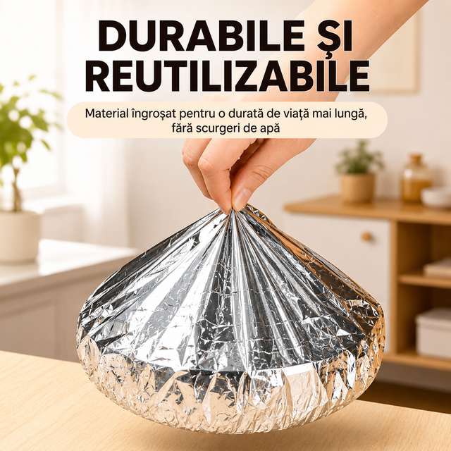 Capace termoizolante reutilizabile din aluminiu
