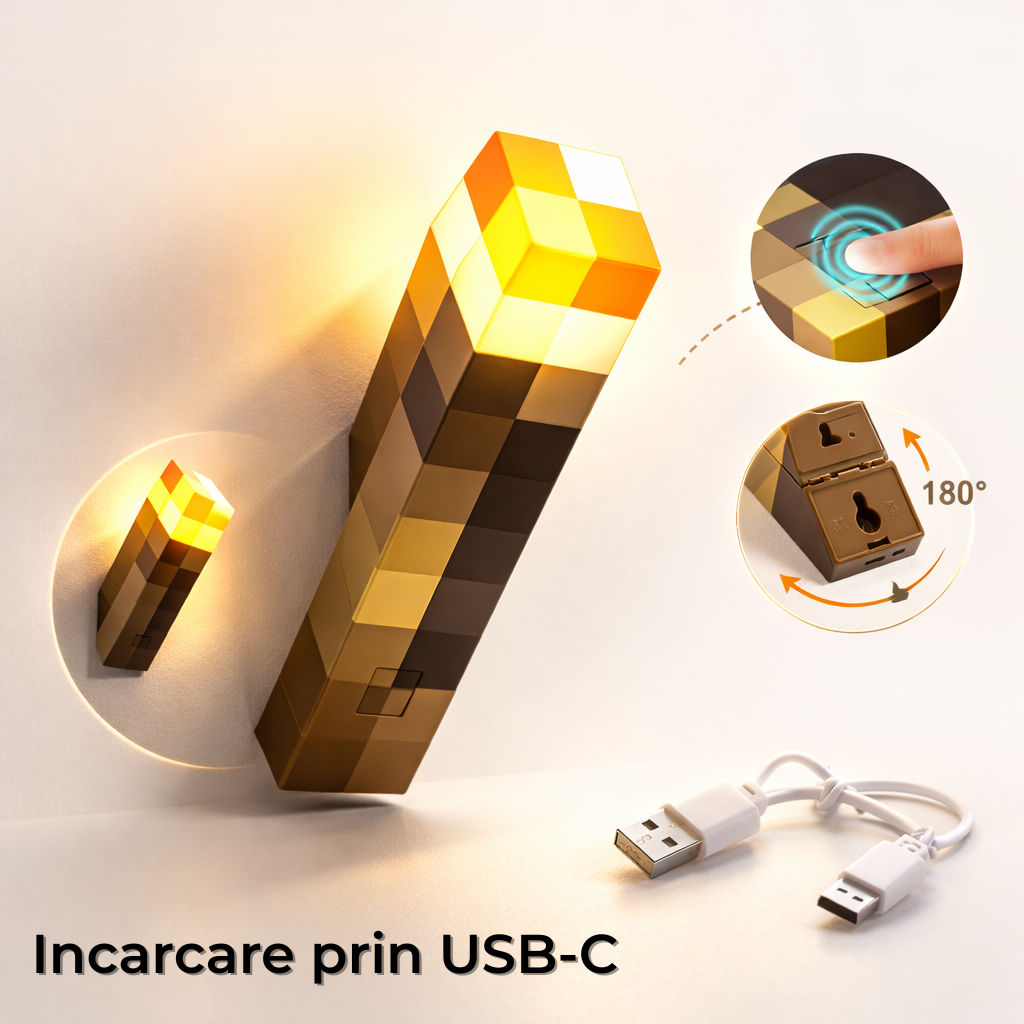 PixelTorch™ - Torța care ține monștrii departe