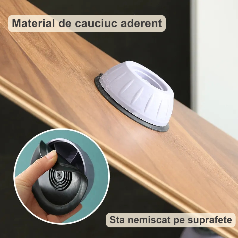 Picioare Anti-Vibrații pentru Mașina de Spălat - Set 4 Bucăți