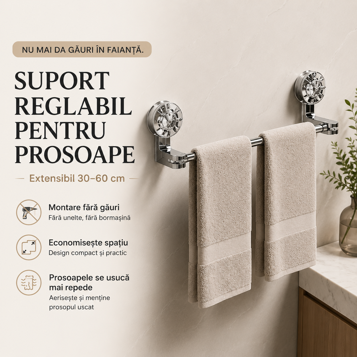 Suport extensibil multifuncțional 30-60 cm