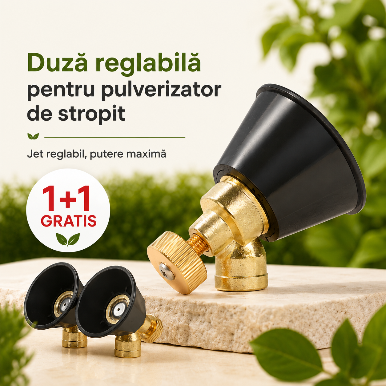 Duză reglabilă pentru pulverizator de stropit (1+1 GRATUIT)