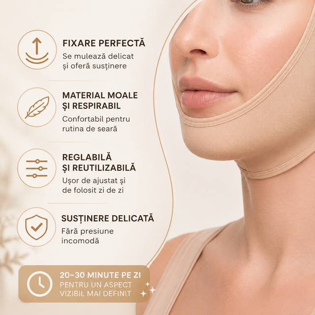 FaceLift Band™ – Mască cu Colagen pentru Sculptarea Feței