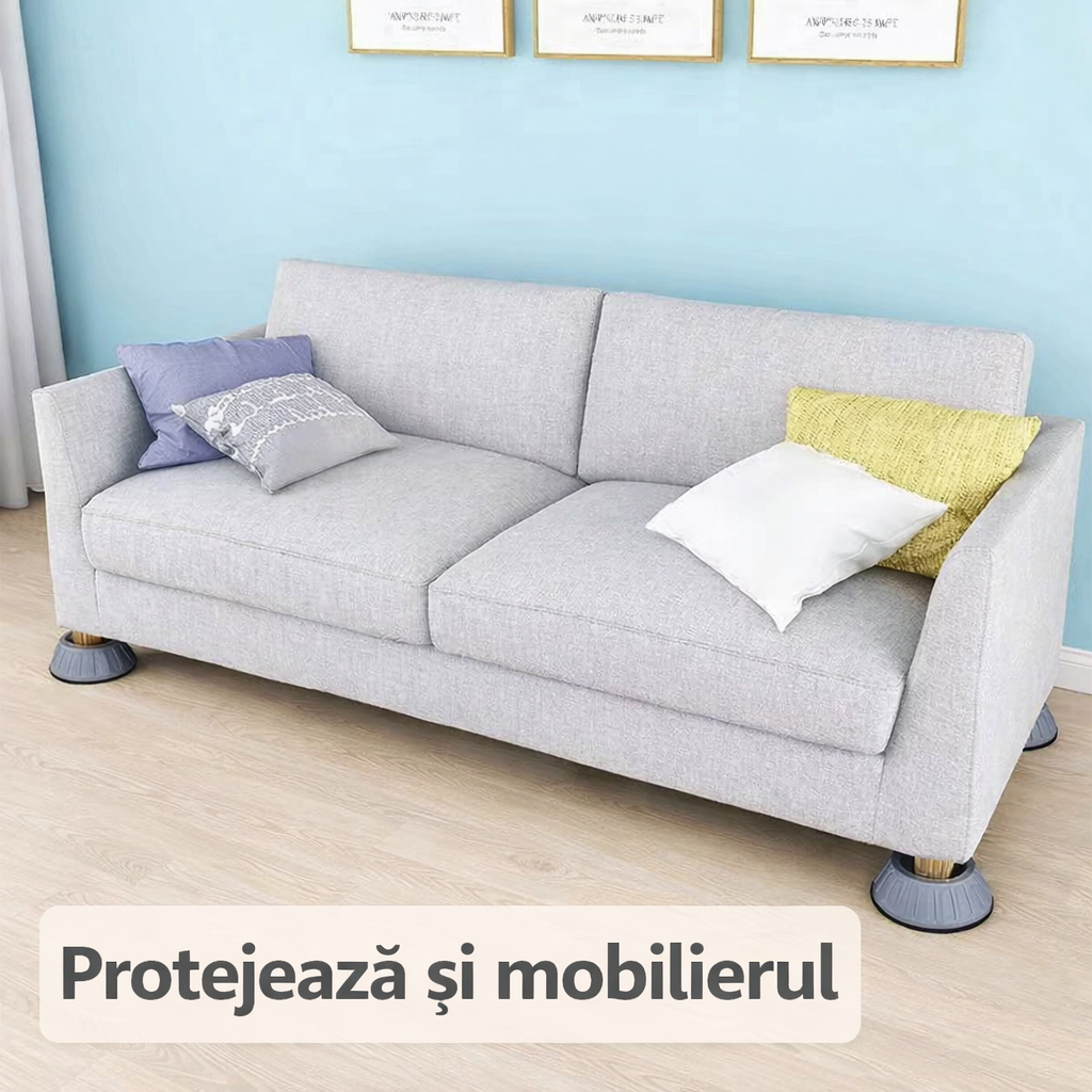 Picioare Anti-Vibrații pentru Mașina de Spălat - Set 4 Bucăți