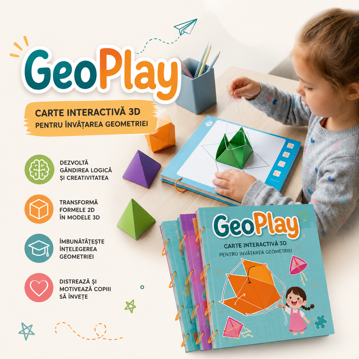 GeoPlay™ – Cartea interactivă 3D pentru învățarea geometriei
